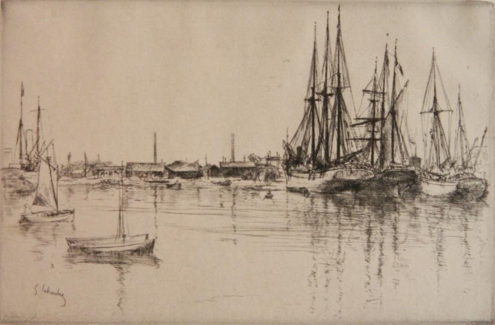 Gustave Leheutre comparable auction result: gustave leheutre etching