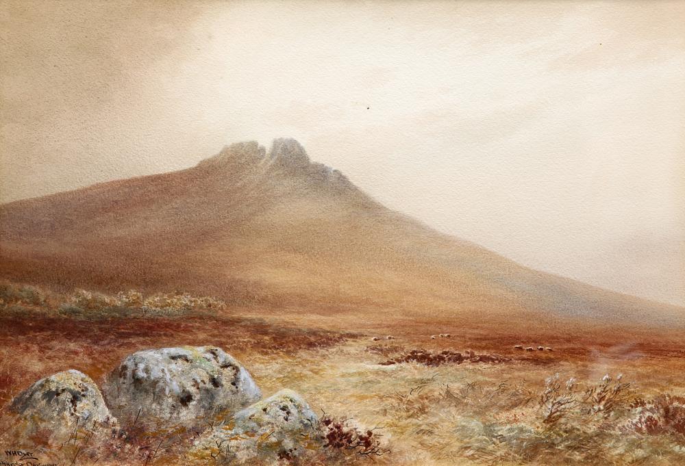 William Henry Dyer comparable auction result: william henry dyer fl 1890 1930 sharptor near dartmoor signed and tit