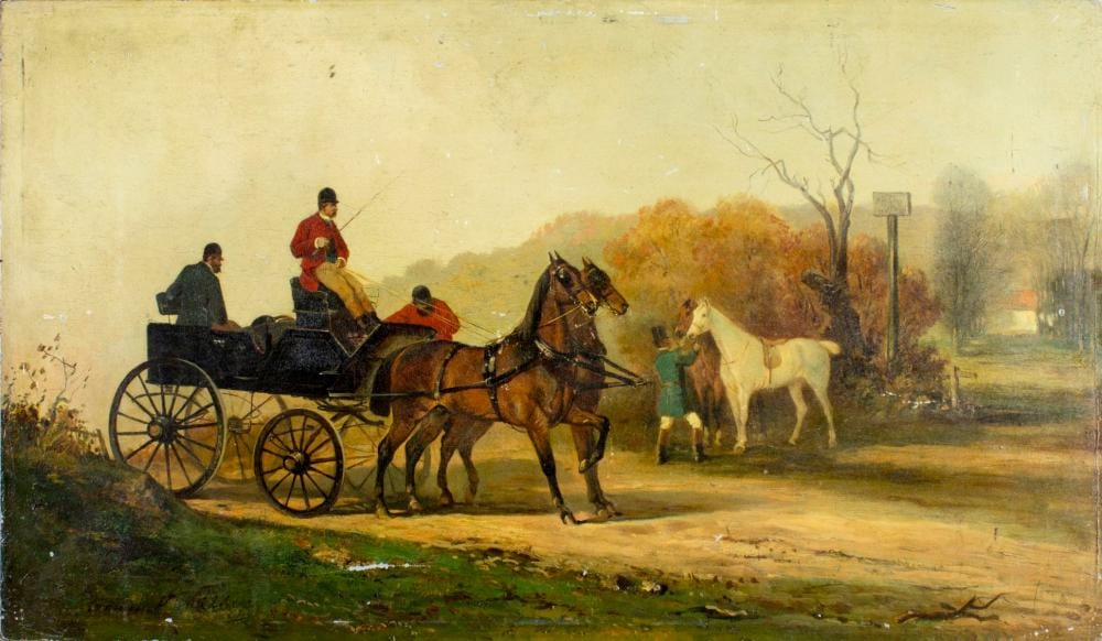 James Alexander Walker comparable auction result: james alexander walker uk france 1841 1898 oil painting antique