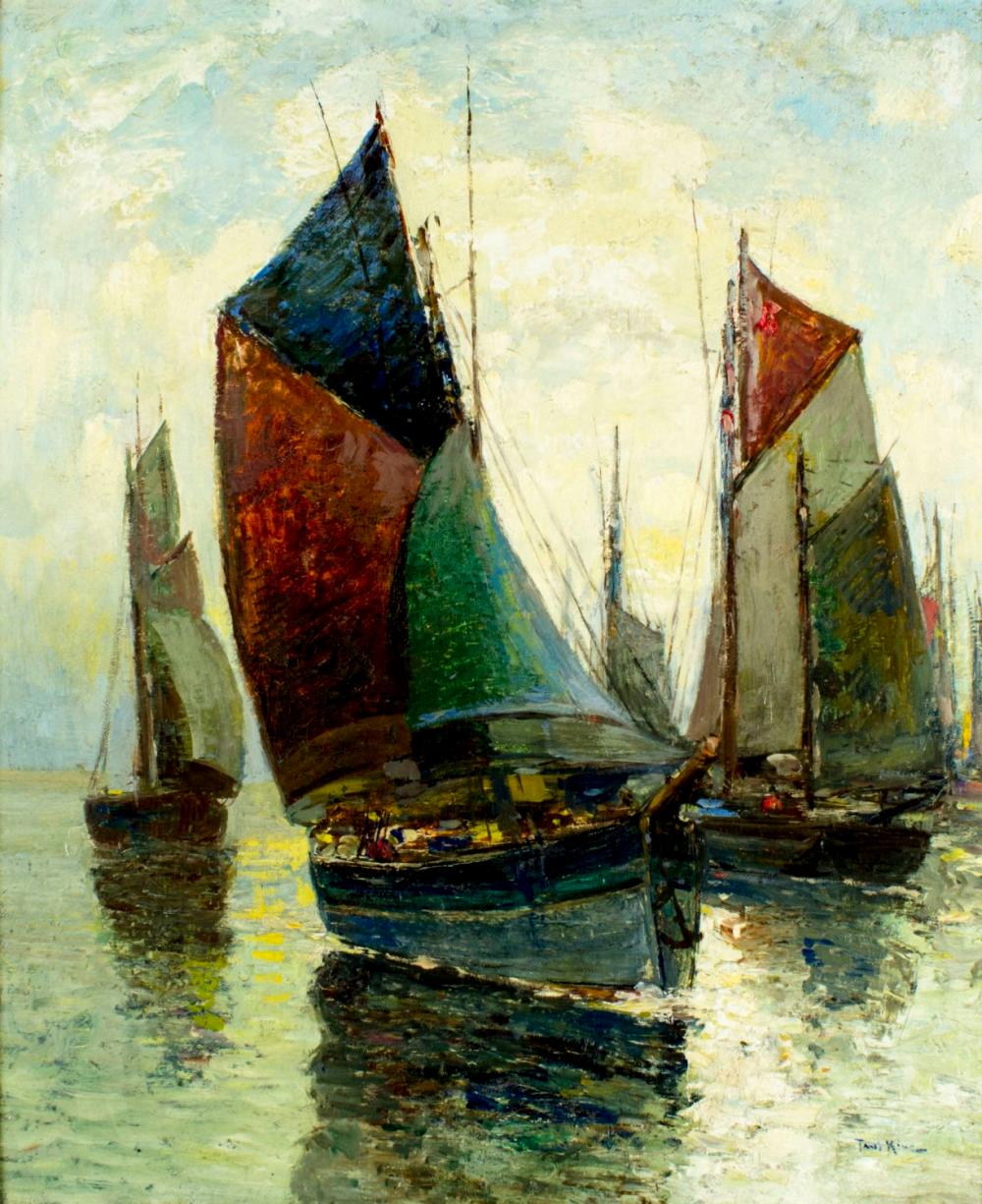 Paul Bernard King (NY,PA,1867-1947) oil painting antique sold by Broward Auction Gallery LLC, lot 313 — auction record photograph