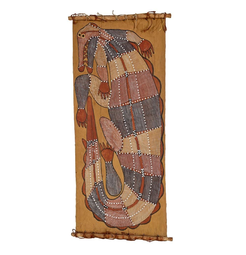 Ivan Namirrkki comparable auction result: ivan namirrkki ginga fresh water crocodile at mambulugarri 1989
