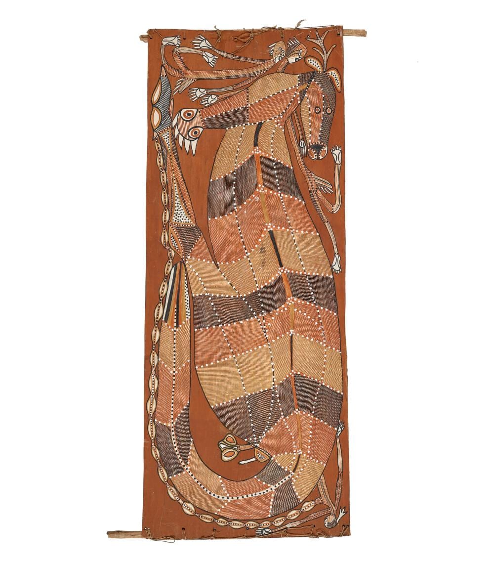 Ivan Namirrkki comparable auction result: ivan namirrkki hunting kangaroo 1988