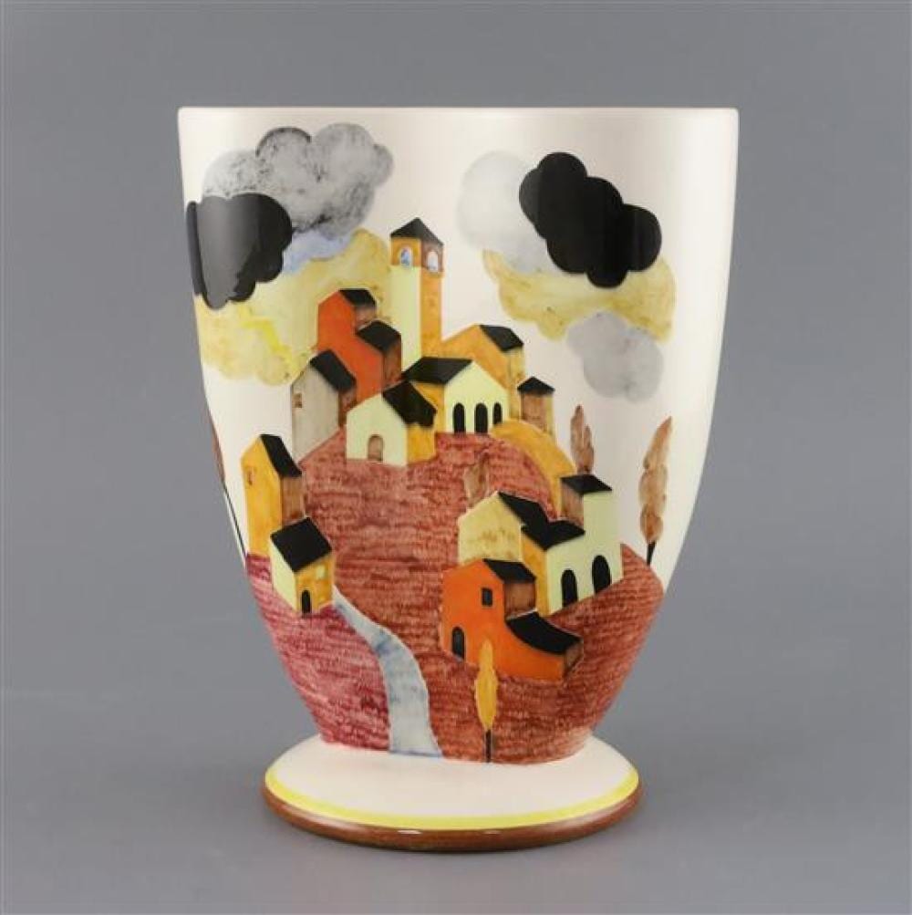 Gigi Chessa comparable auction result: gigi chessa italian1898 1935 for lenci vaso temporale storm vase 1933 h 26 2cm
