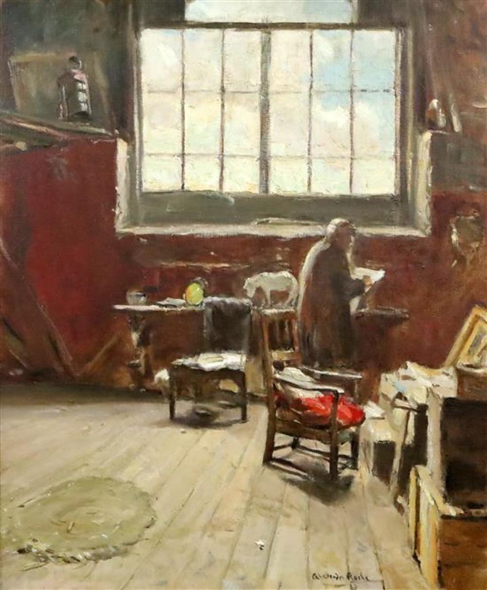 Alexander Ignatius Roche comparable auction result: alexander roche 1861 1921 the artist s studio 24 x 20in