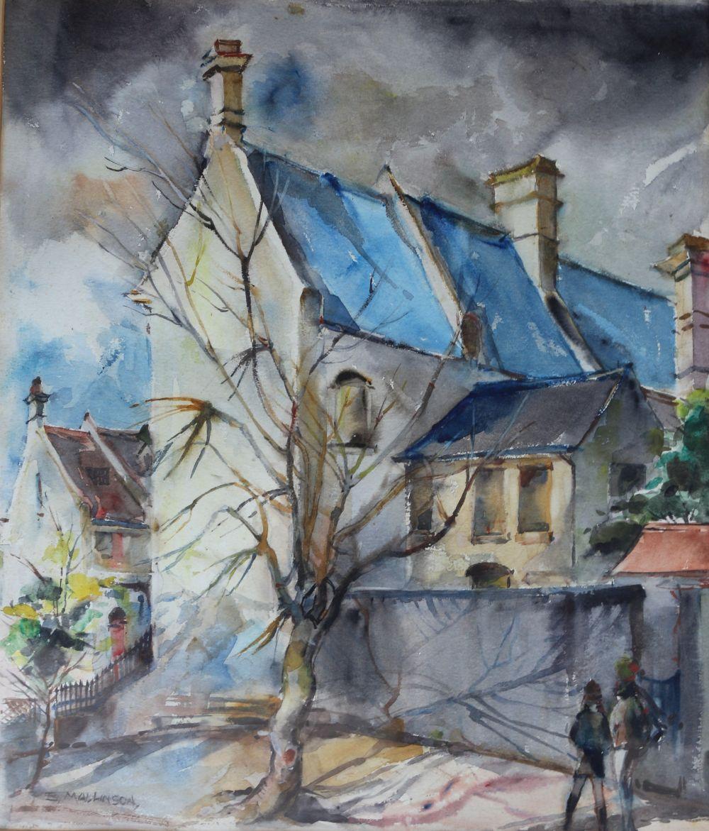 Beryl Mallinson comparable auction result: beryl mallinson 1916 91 untitled terrace scene