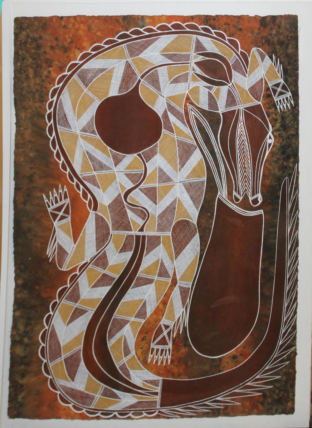 Samuel Namunjdja comparable auction result: samuel namunjdja aus 1965 2009 crocodile dilly bag