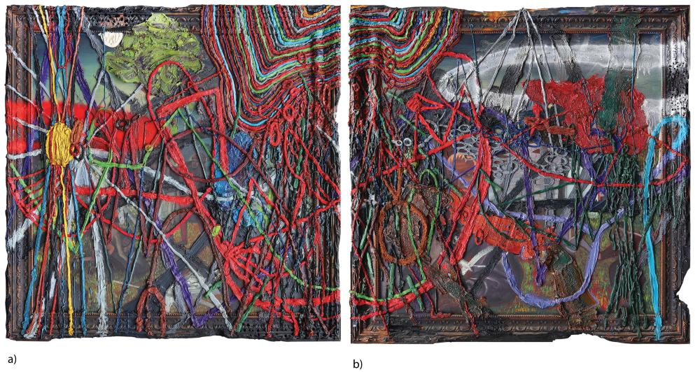 Jigger Cruz (b. 1984) - Abstract I and Abstract II (Diptych) comparable sale