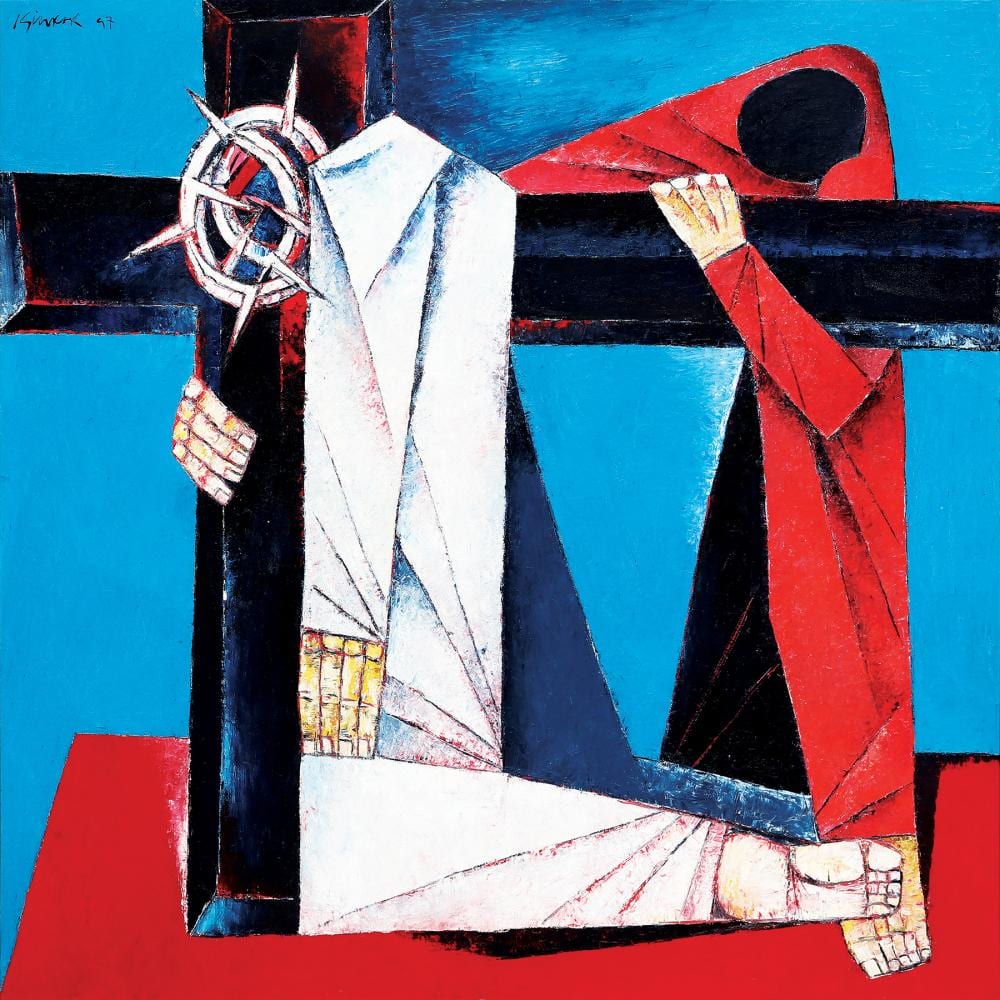 Ang Kiukok (1931 - 2005) - Jesus Falls Down the Third Time comparable sale