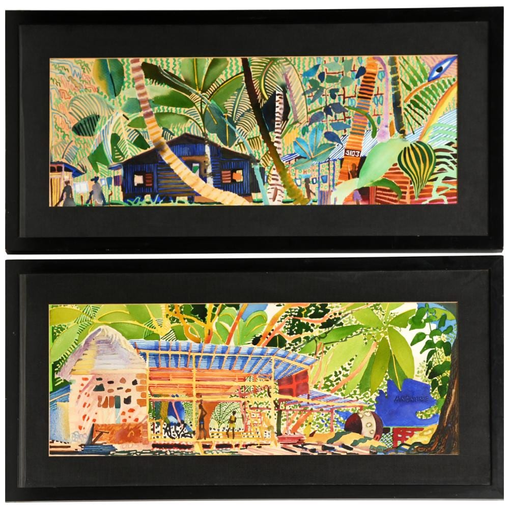 Michael Adams comparable auction result: michael adams pair paintings