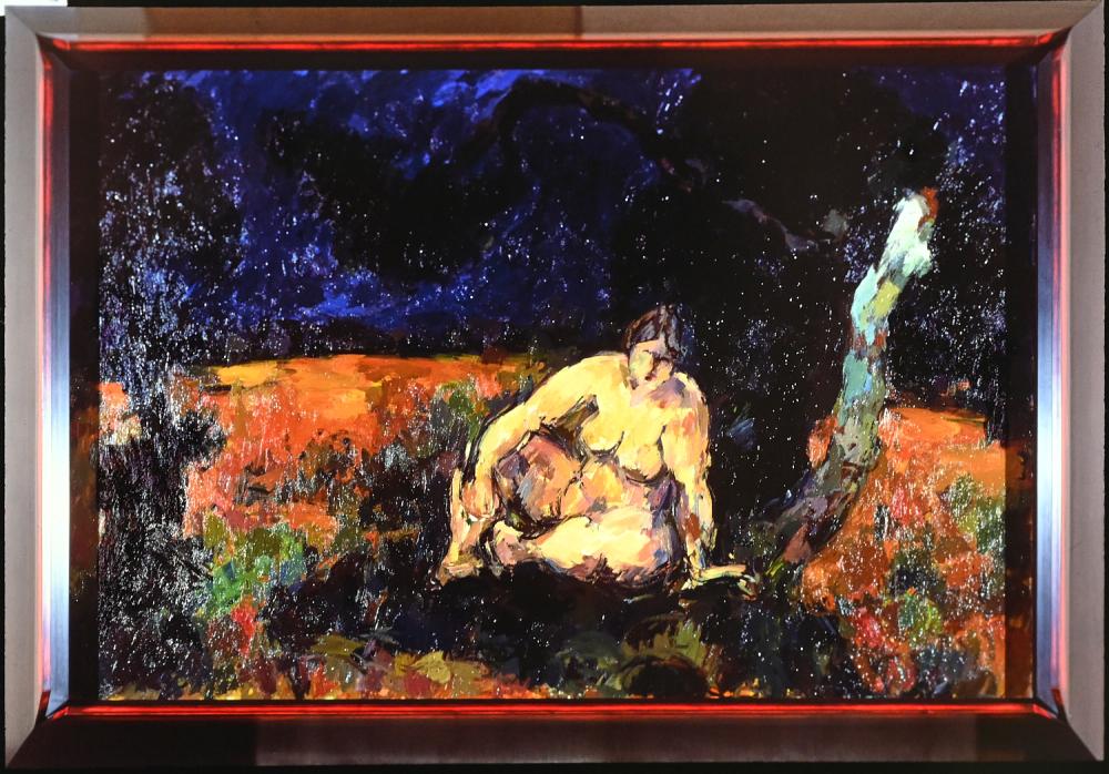Hans van Hoek comparable auction result: hans van hoek large scale painting 1989