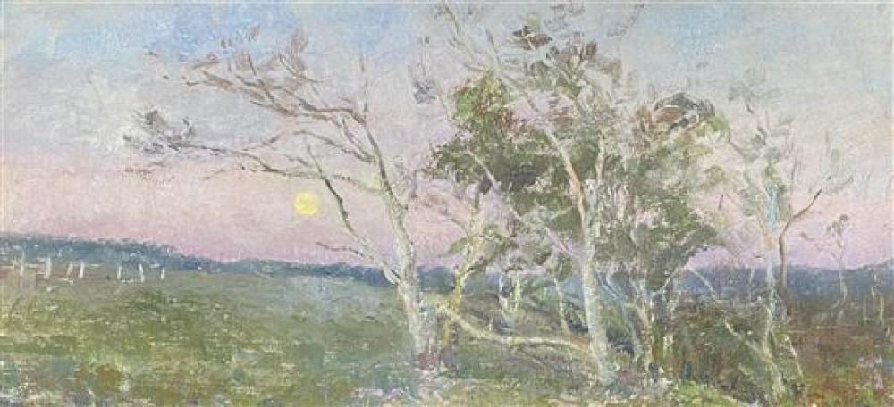 Margery Withers comparable auction result: margery pitt withers 1890 94 1966 attributed moonrise peechelba east oil on canvas on board