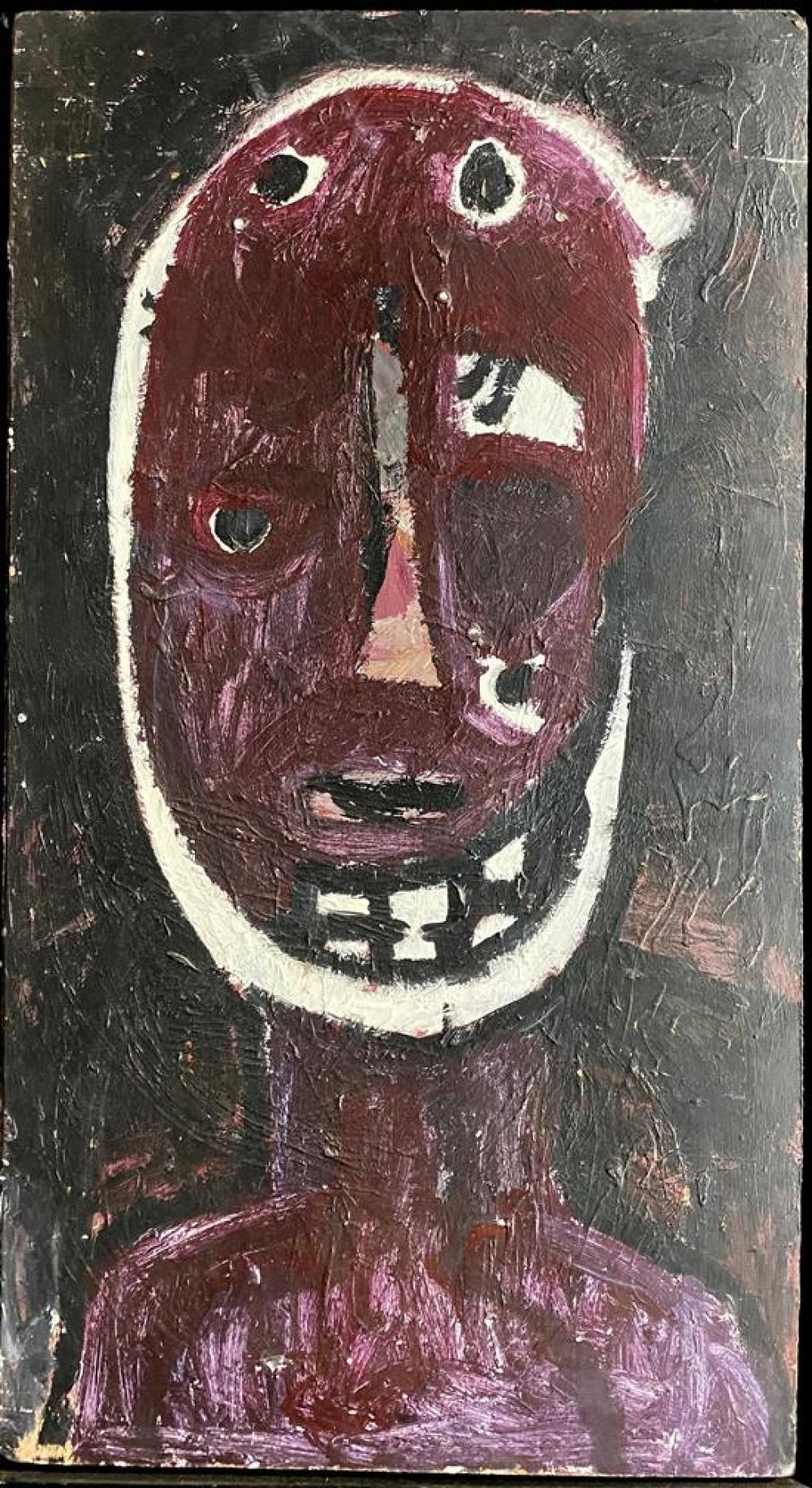 Angus Jones comparable auction result: angus jones b 1962 karmen 1985 mixed media on board