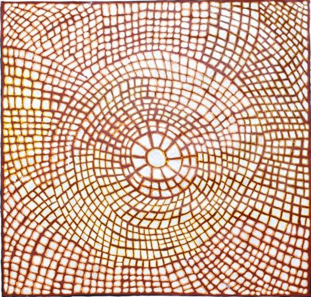 Pantjiya Nungurrayi comparable auction result: pantjiya nungurrayi b 1936 site of kunkkiyunti acrylic on belgian linen unstretched
