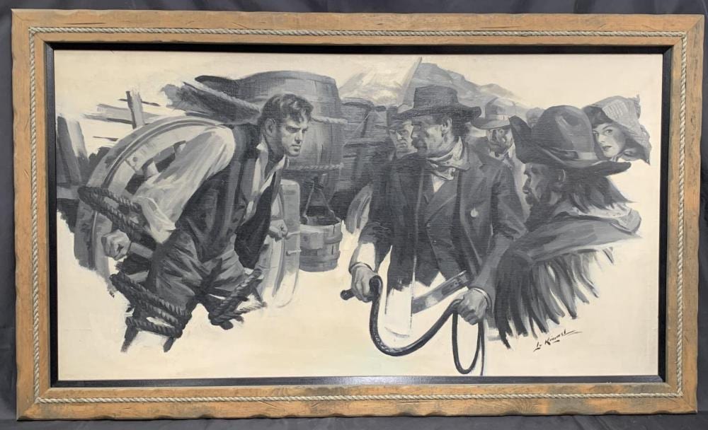 Lu Kimmel comparable auction result: lu kimmel 1905 1973 oil on board illustration