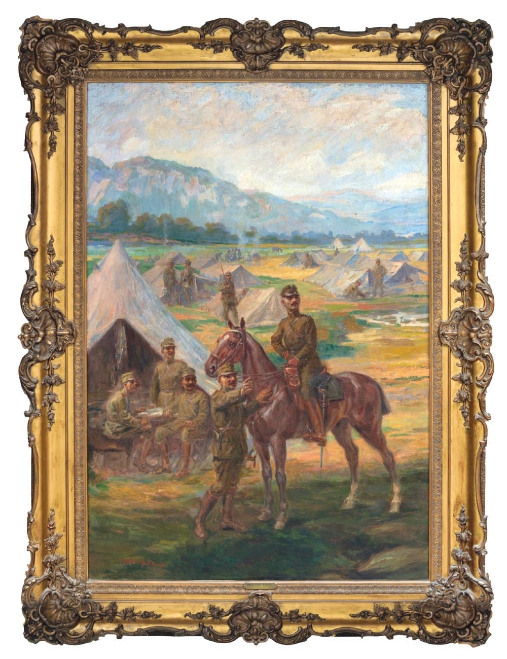 Georgios Roilos comparable auction result: georgios roilos 1867 1928 before the town of kilkis june 1913