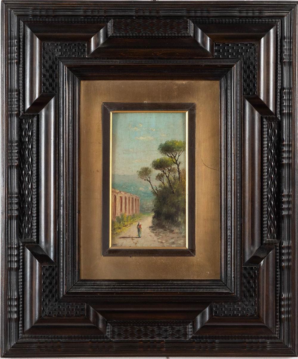 Lorenzo Gelati comparable auction result: lorenzo gelati firenze 1824 1895 strada con figura