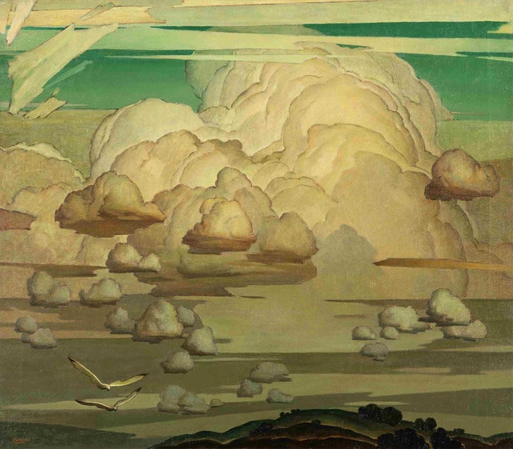Marvin Cone comparable auction result: marvin cone american 1891 1964 interval cloud painting 1934