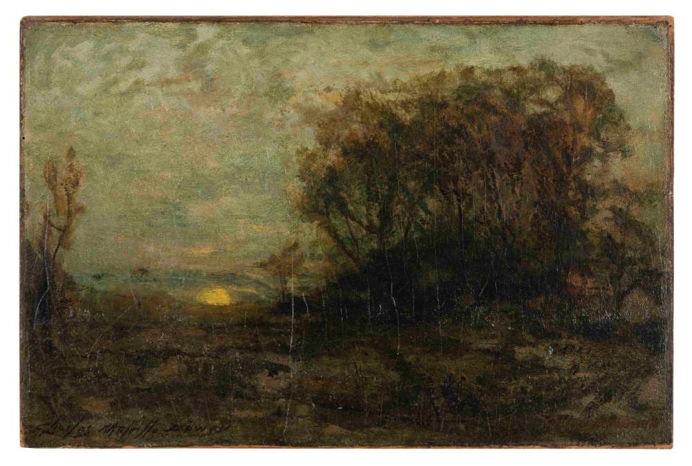 Charles Melville Dewey comparable auction result: charles melville dewey american 1849 1937 evening landscape