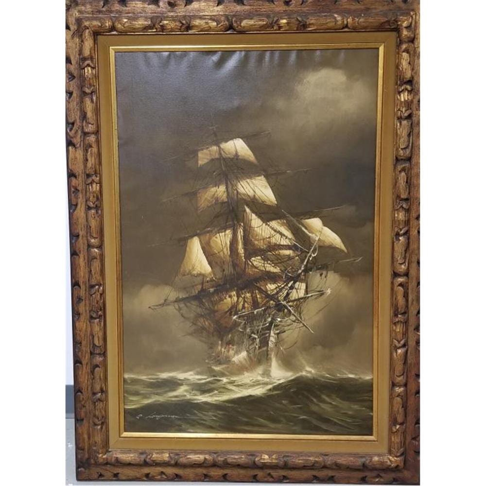 Renato Longanesi comparable auction result: painting oil on canvas by renato longanesi