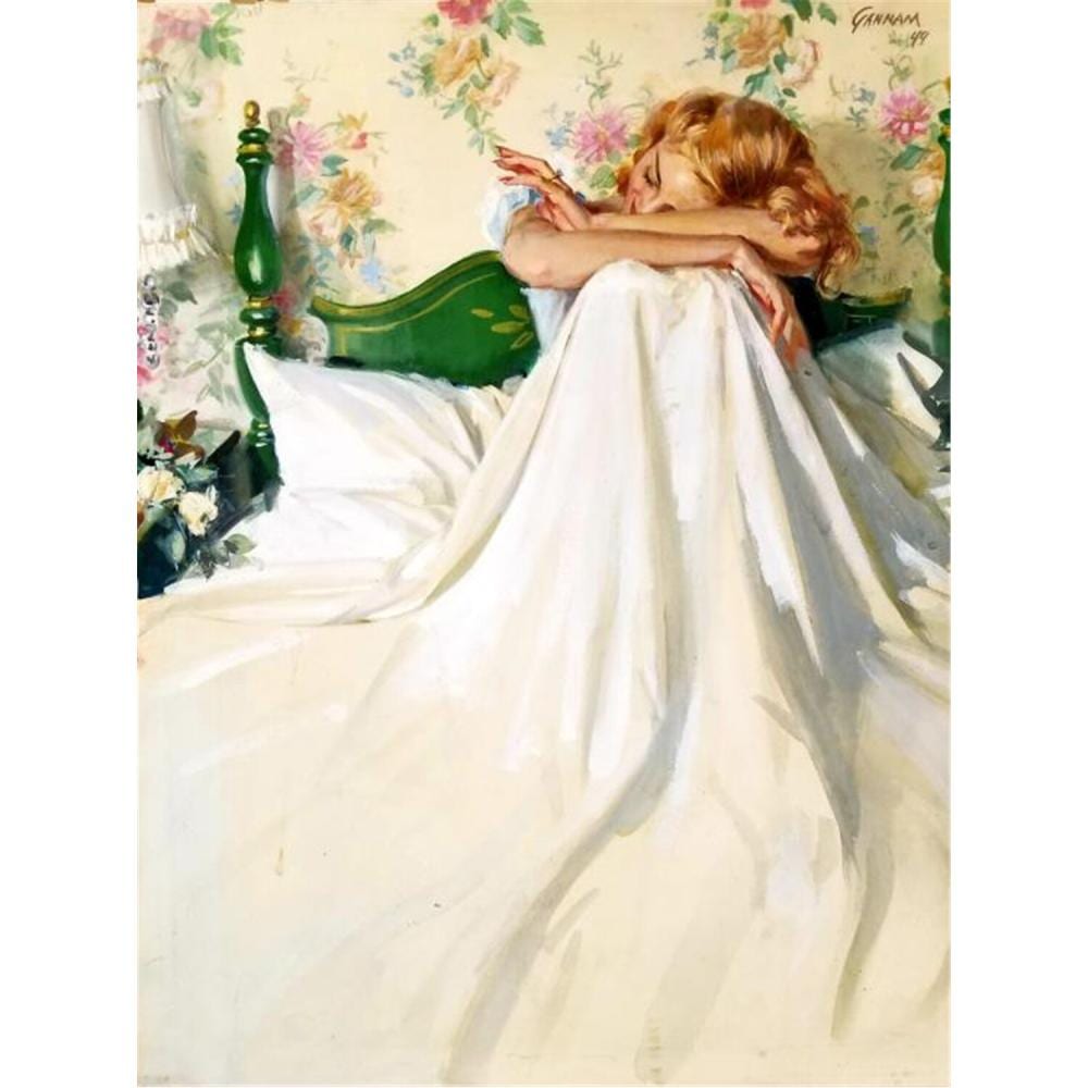 John Gannam comparable auction result: painting watercolor on board by john gannam