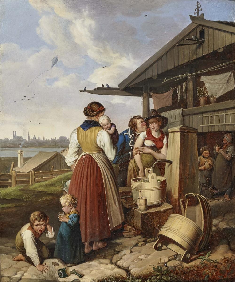 Theodor Leopold Weller comparable auction result: theodor leopold weller 1802 mannheim 1880 ibid at the fountain