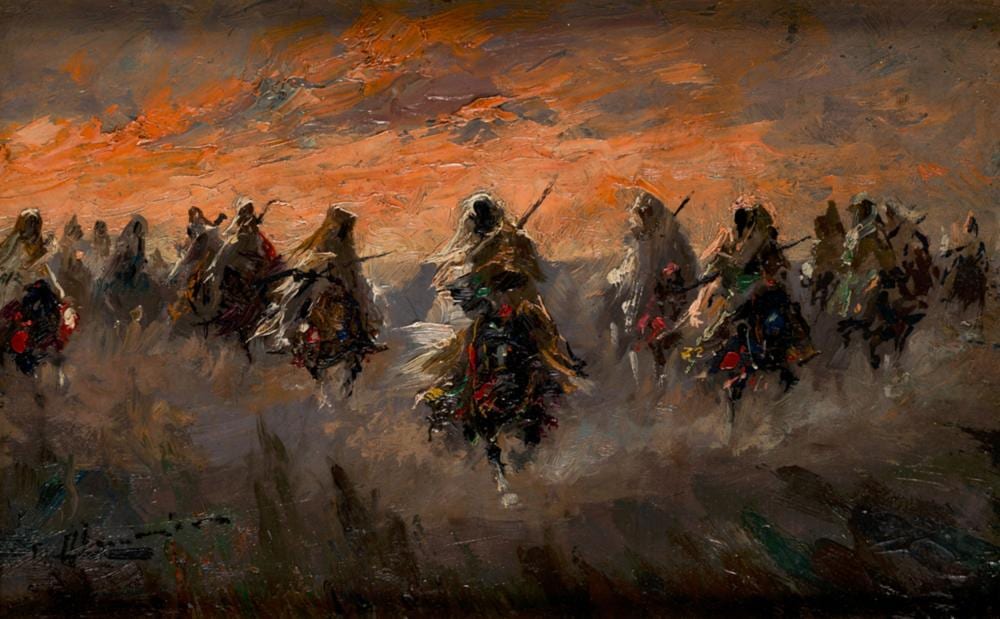 Emilio Alvarez Ayom comparable auction result: emilio alvarez ayom arabian cavalry