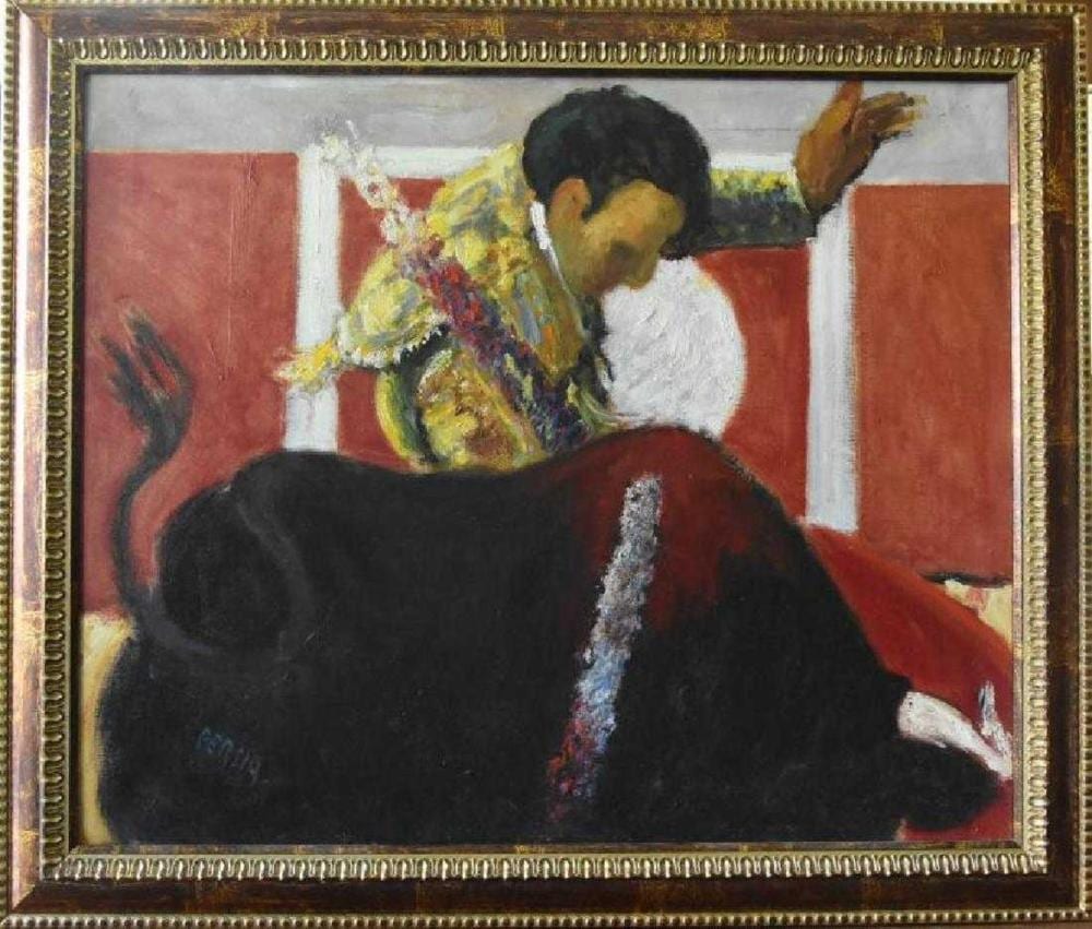 Alfred Persia comparable auction result: alfred persia 1933 oil on canvas impressionistic