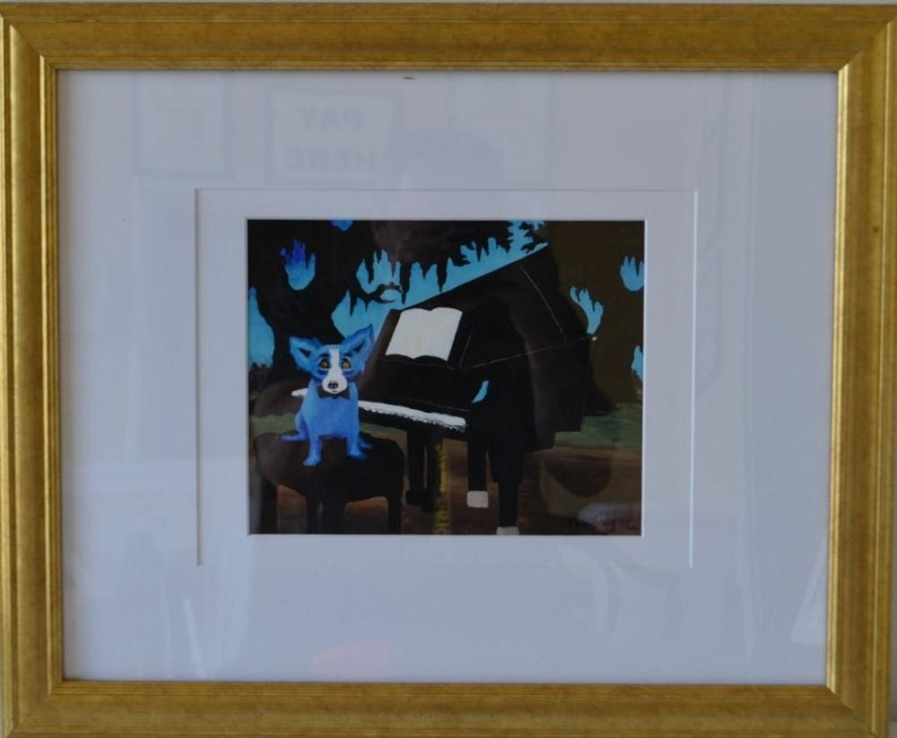 RESERVE OFF! Attributed to George Rodrigue Piano sold by Four Seasons Auction Gallery, lot 112 — auction record photograph