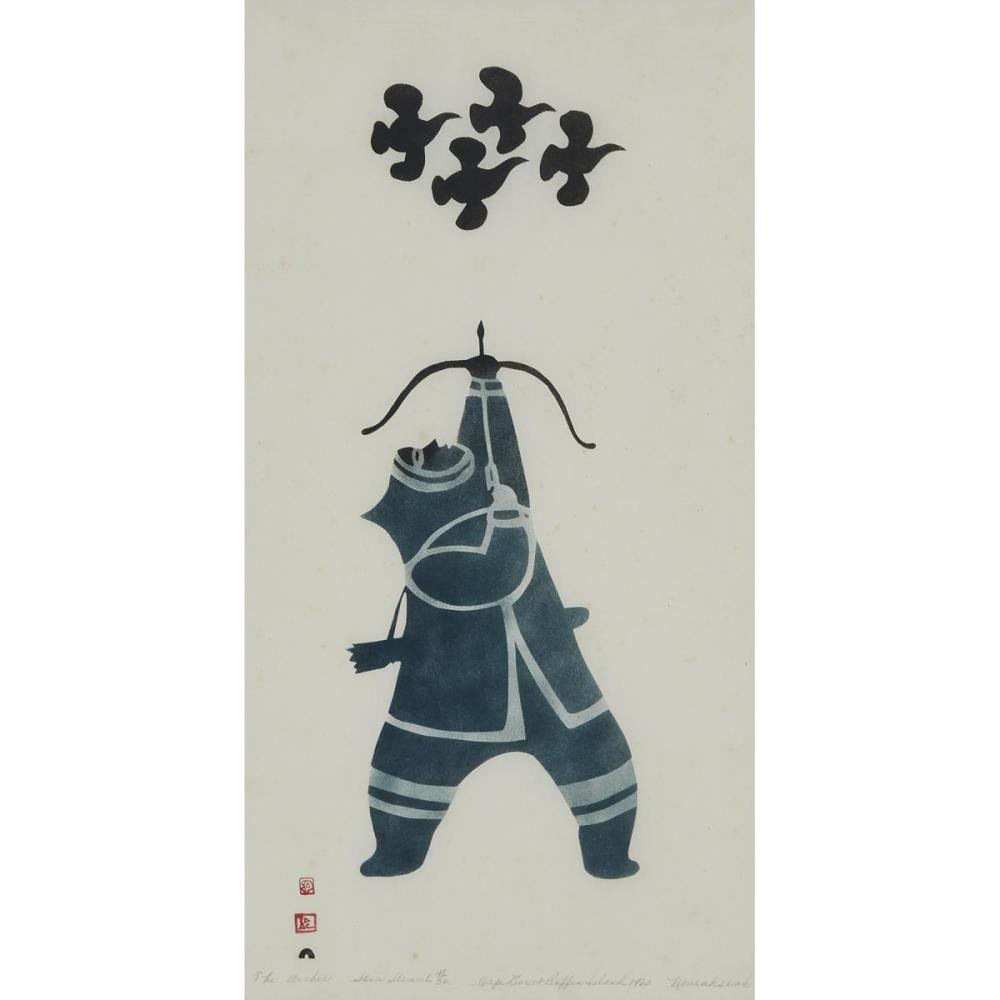 Niviaxie comparable auction result: niviaxie 1909 1959 the archer stencil 24 x 12 in 61 x 30 5 cm