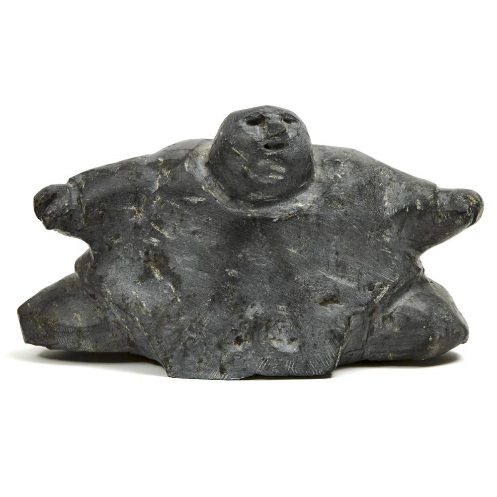 Tuna Iquliq comparable auction result: tuna iquliq 1935 2015 woman giving birth stone 8 x 13 x 8 in 20 3 x 33 x 20 3 cm
