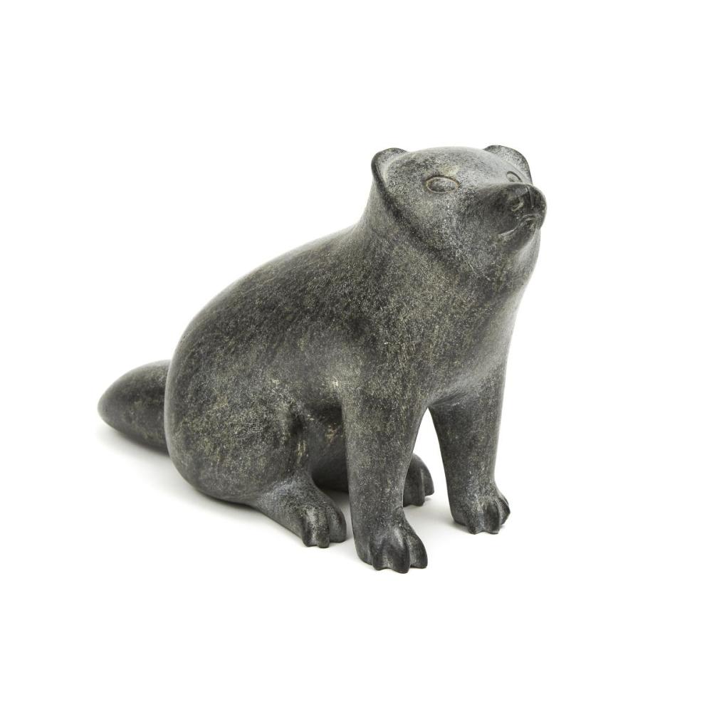 Josiah Nuilaalik comparable auction result: josiah nuilaalik 1928 2005 young dog stone 7 5 x 10 x 3 5 in 19 1 x 25 4 x 8 9 cm