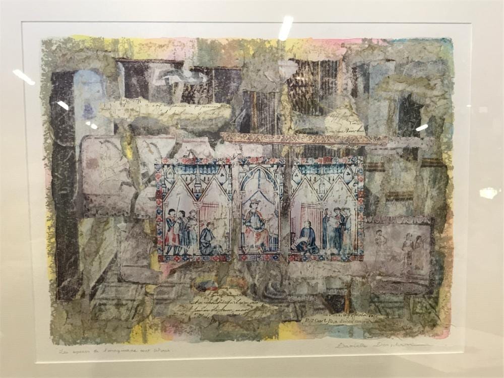 Danielle Desplan comparable auction result: danielle desplan signed collage