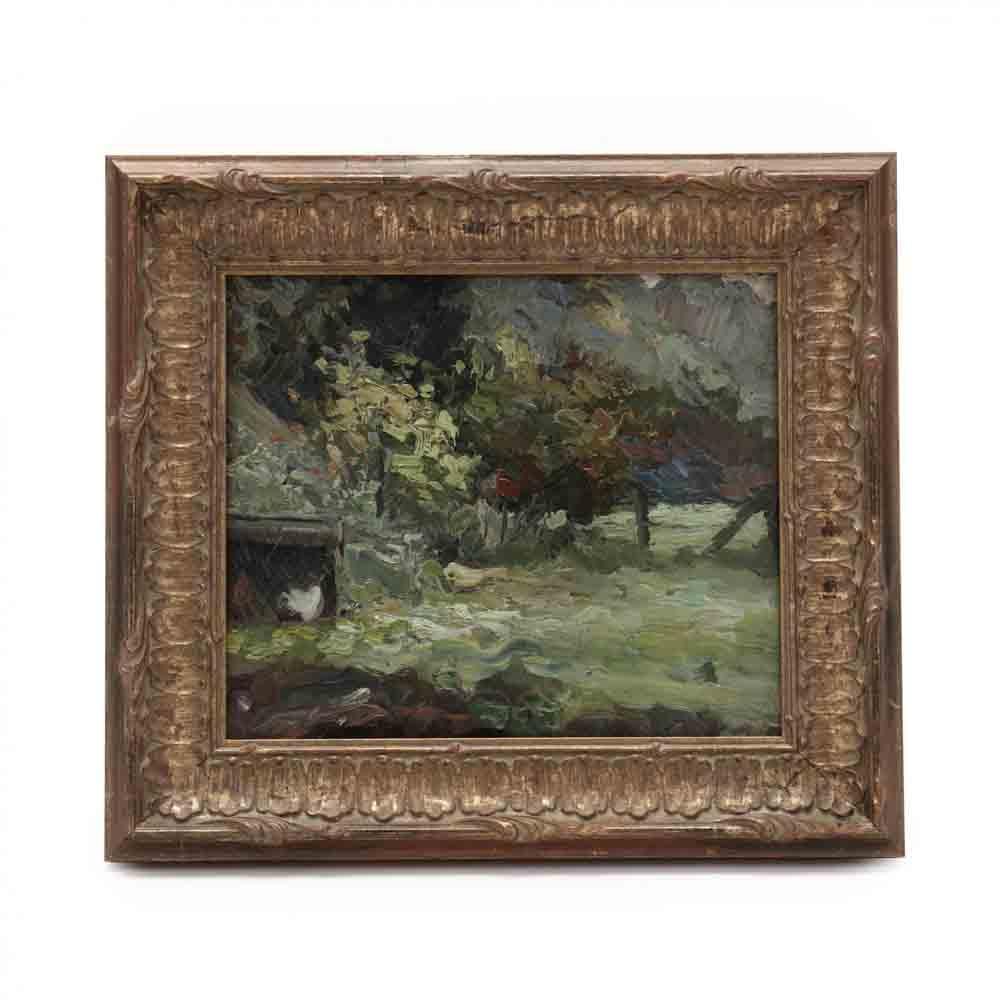 August Willem van Voorden comparable auction result: august willem van voorden dutch 1881 1921 summer landscape