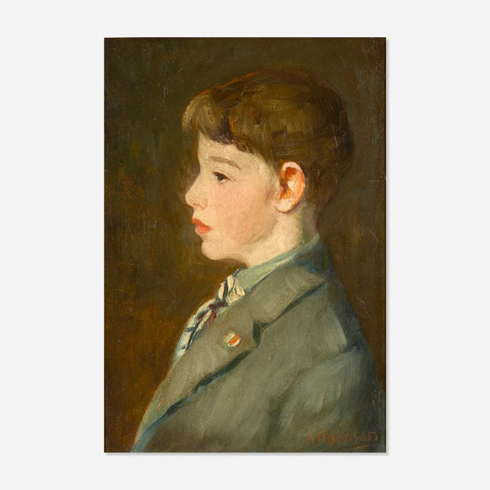 Aaron Harry Gorson comparable auction result: aaron harry gorson portrait of the artist s son bernard