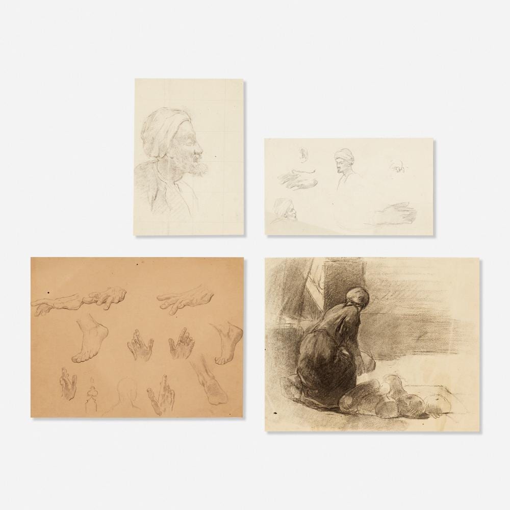 Frederick Goodall, four works sold by Rago Arts and Auction Center, lot 539 — auction record photograph