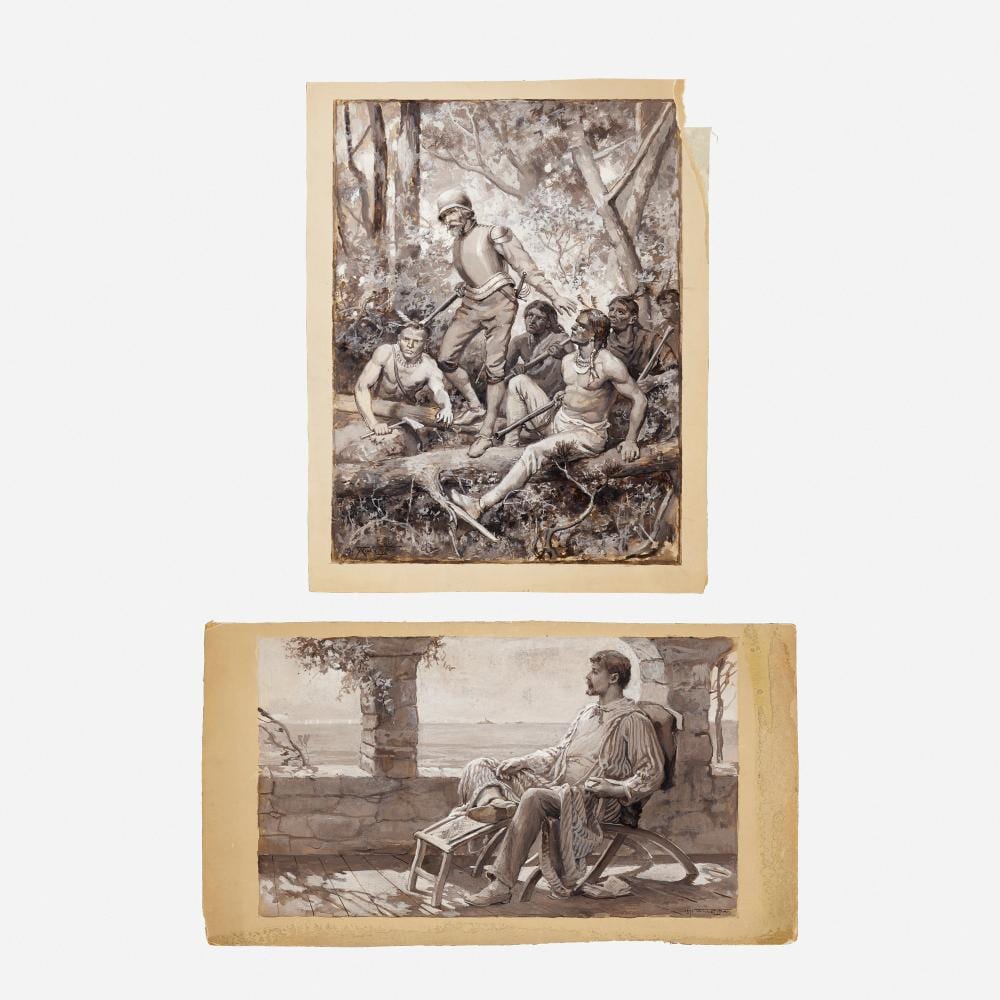 will hicok low two works · Rago Arts and Auction Center · 2020-09-24 Will Hicok Low comparable auction result: will hicok low two works
