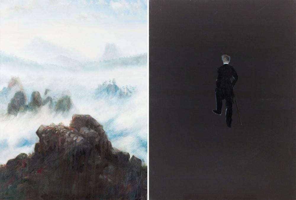 Norman Leto comparable auction result: norman leto b 1980 landszaft friedrich diptych 2020