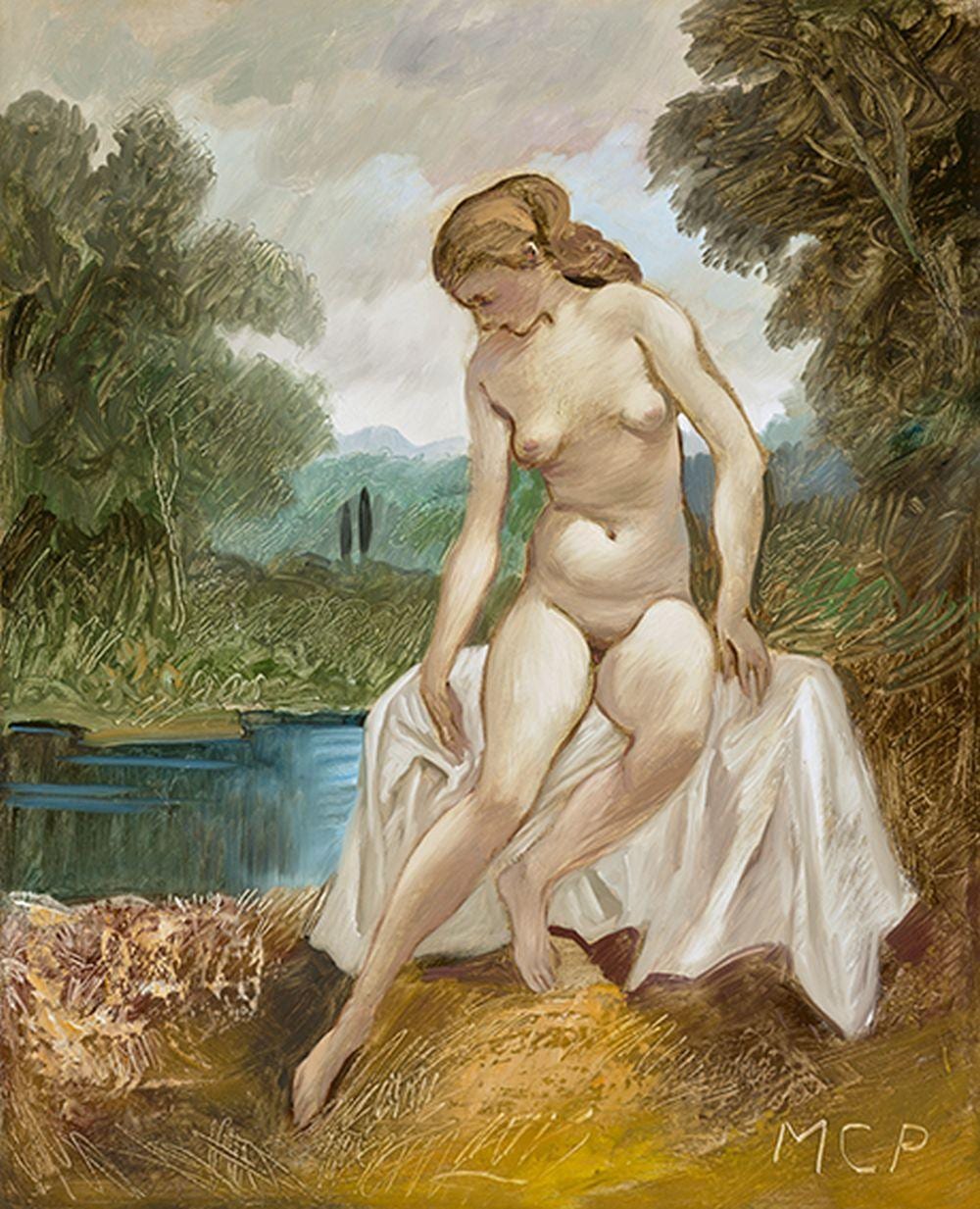 C. Pál Molnár comparable auction result: nude at waterside