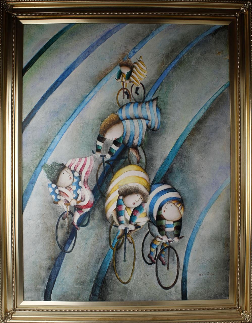 J. Roybal comparable auction result: j roybal oil painting on canvas