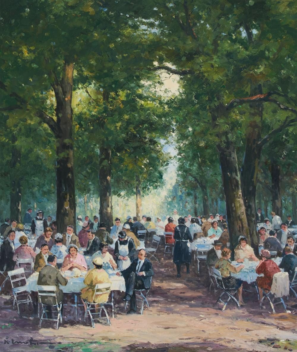 Karl Mohr comparable auction result: karl mohr biergarten