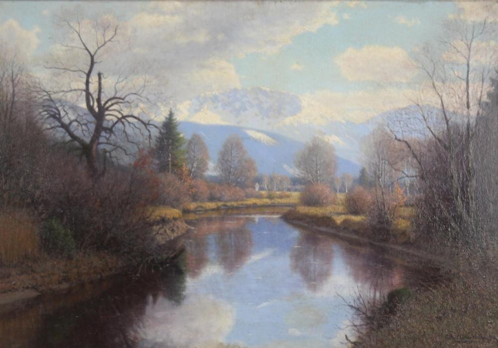 fritz m ller landeck 1865 1942 alpen mit fluss · Auktionshaus Oberursel · 2020-09-26 Fritz Müller-Landeck comparable auction result: fritz m ller landeck 1865 1942 alpen mit fluss