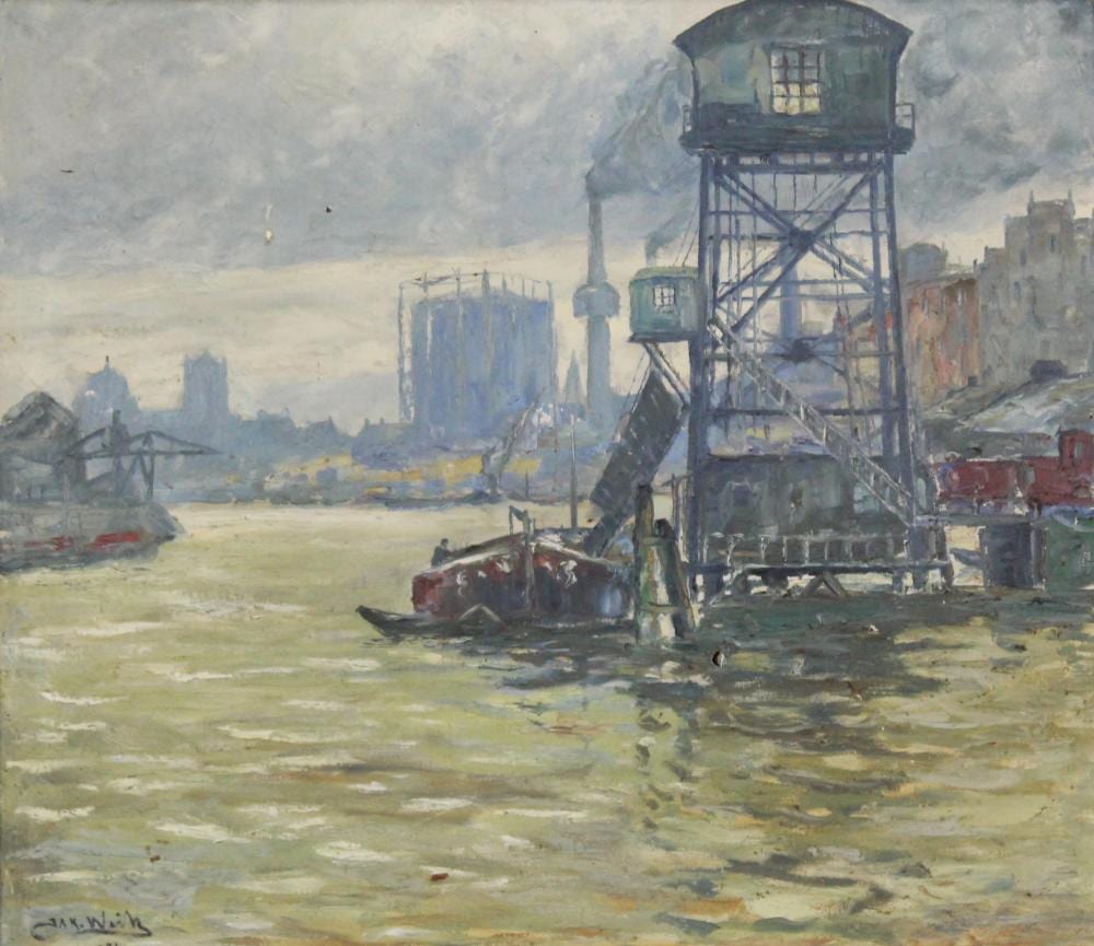 Jakob Weitz comparable auction result: jakob weitz 1888 1971 industriehafen am niederrhein 1926
