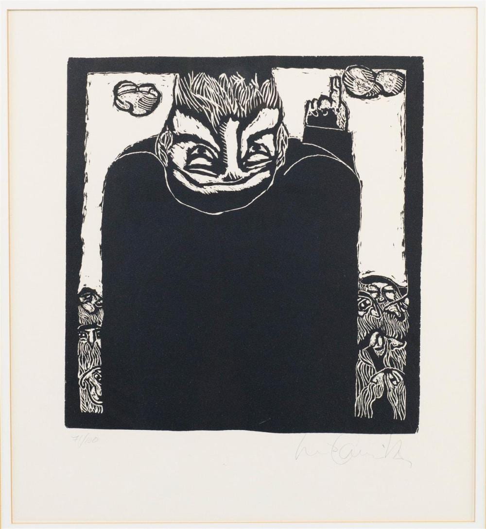 Luis Camnitzer comparable auction result: luis camnitzer uruguayan 1937 failure blockprint 20 1 2 x 18 1 2 in sight