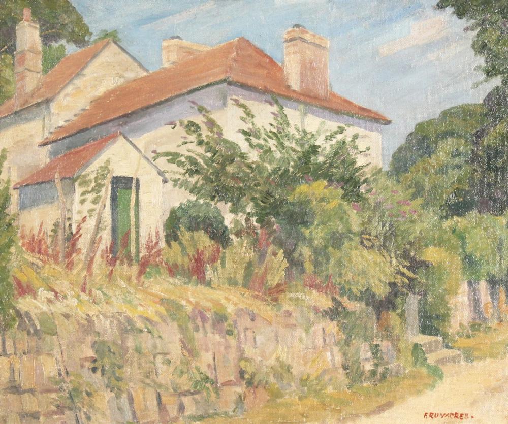frank runacres 1904 1974 british scene of a country path outside a cottage oil on board signed 15 x 18 · John Nicholson's Fine Art Auctioneers & Valuers · 2020-09-25 Frank Runacres comparable auction result: frank runacres 1904 1974 british scene of a country path outside a cottage oil on board signed 15 x 18