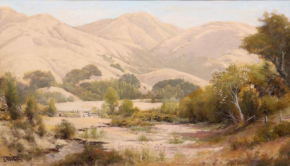 Jack Wisby comparable auction result: jack wisby 1869 1940 painting marin hills c1920s