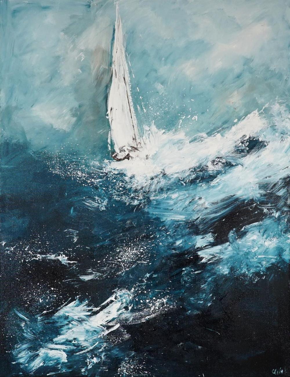 Cheryl Cusick comparable auction result: cheryl cusick uncertain times 122 x 91 cm