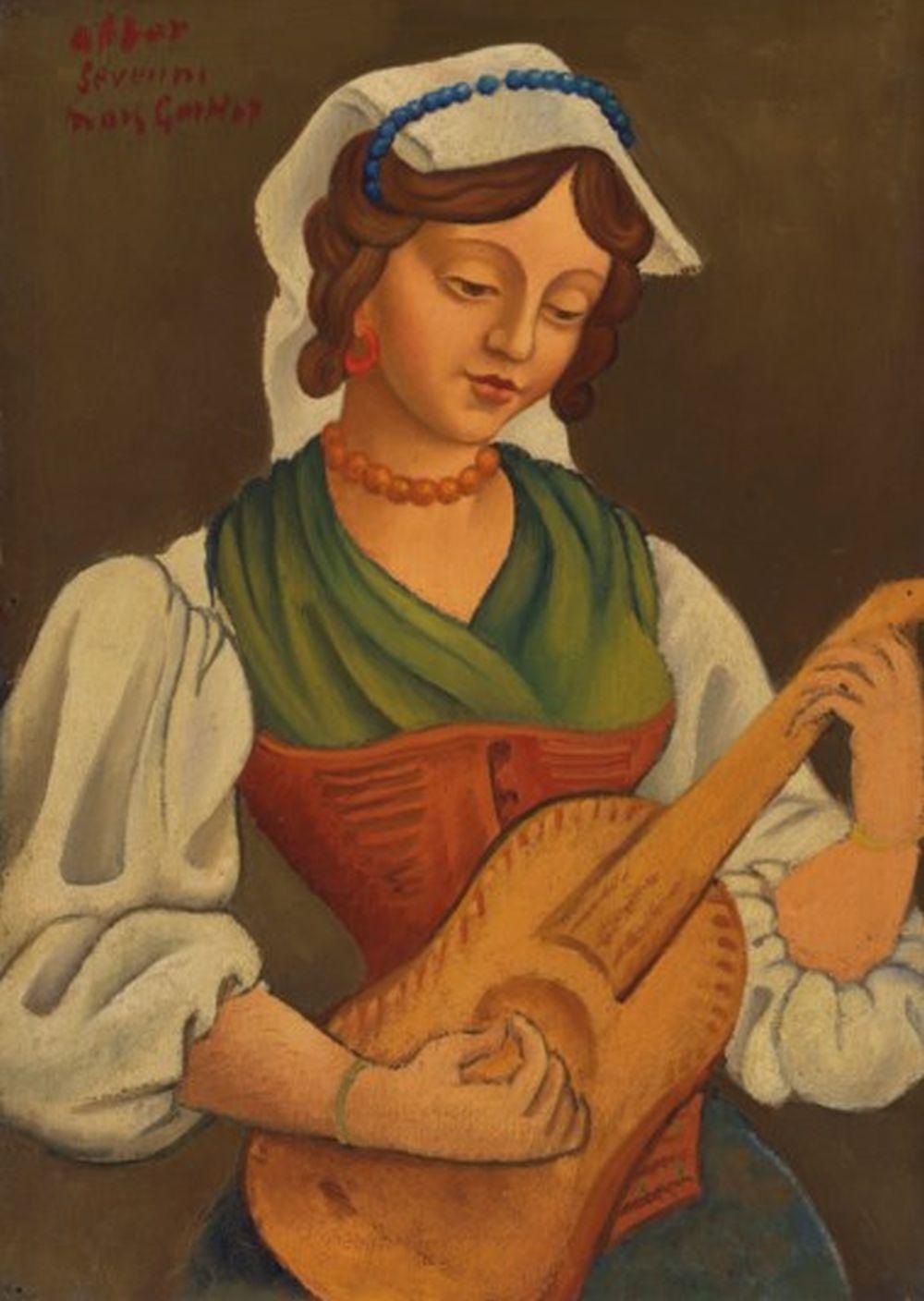 mark gertler 1891 1939 girl with mandolin after gino severini · Christie's · 2020-09-29 Mark Gertler comparable auction result: mark gertler 1891 1939 girl with mandolin after gino severini