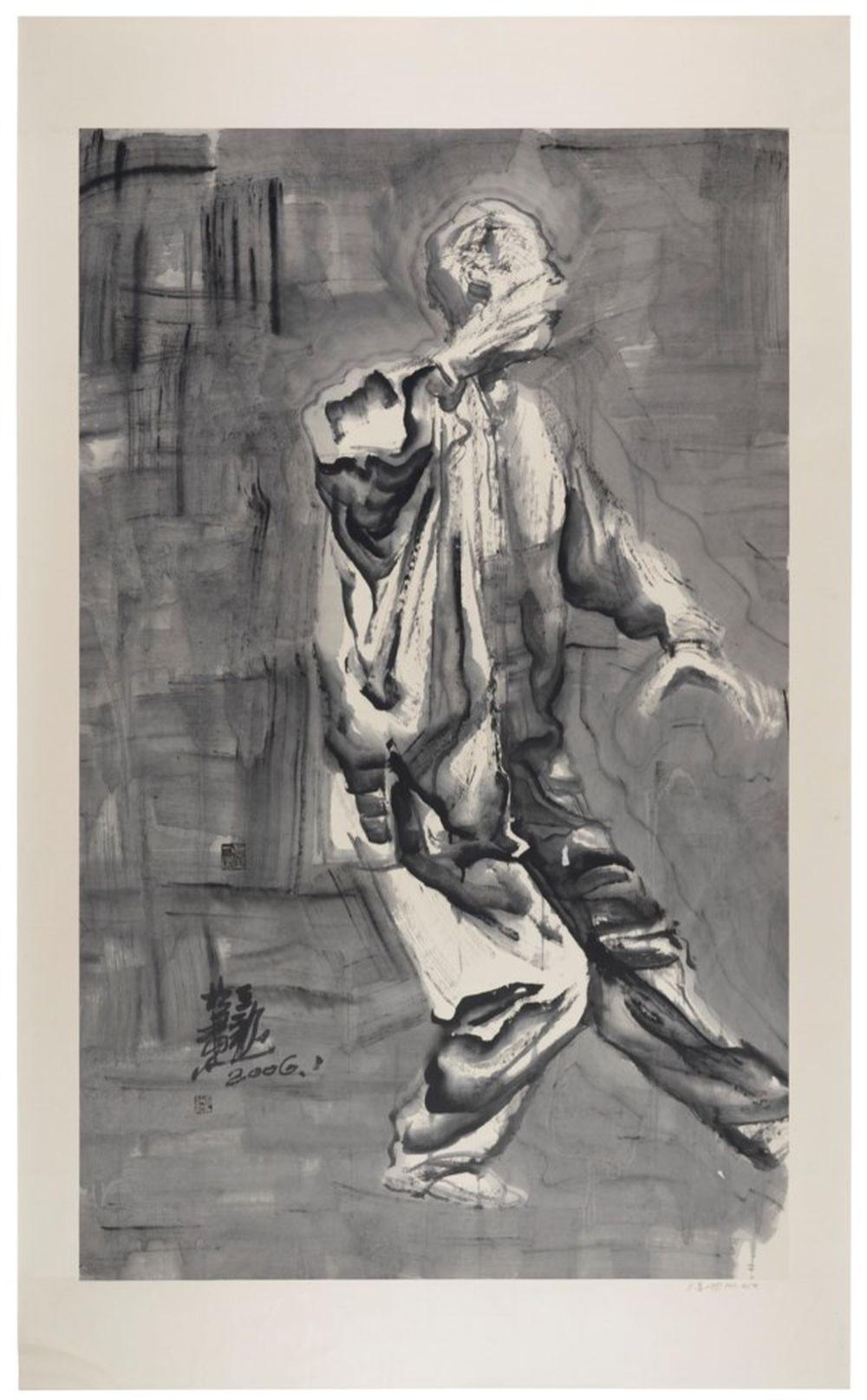 wang jinsong b 1963 ink figure no 81 signed in chinese and dat · Christie's · 2020-09-30 Wang Jinsong comparable auction result: wang jinsong b 1963 ink figure no 81 signed in chinese and dat