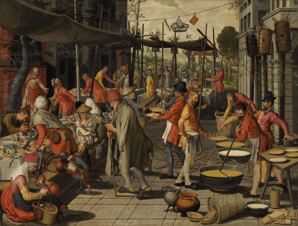 Pieter Aertsen comparable auction result: pieter aertsen amsterdam 1507 1575 and studio the parable of the royal wedding