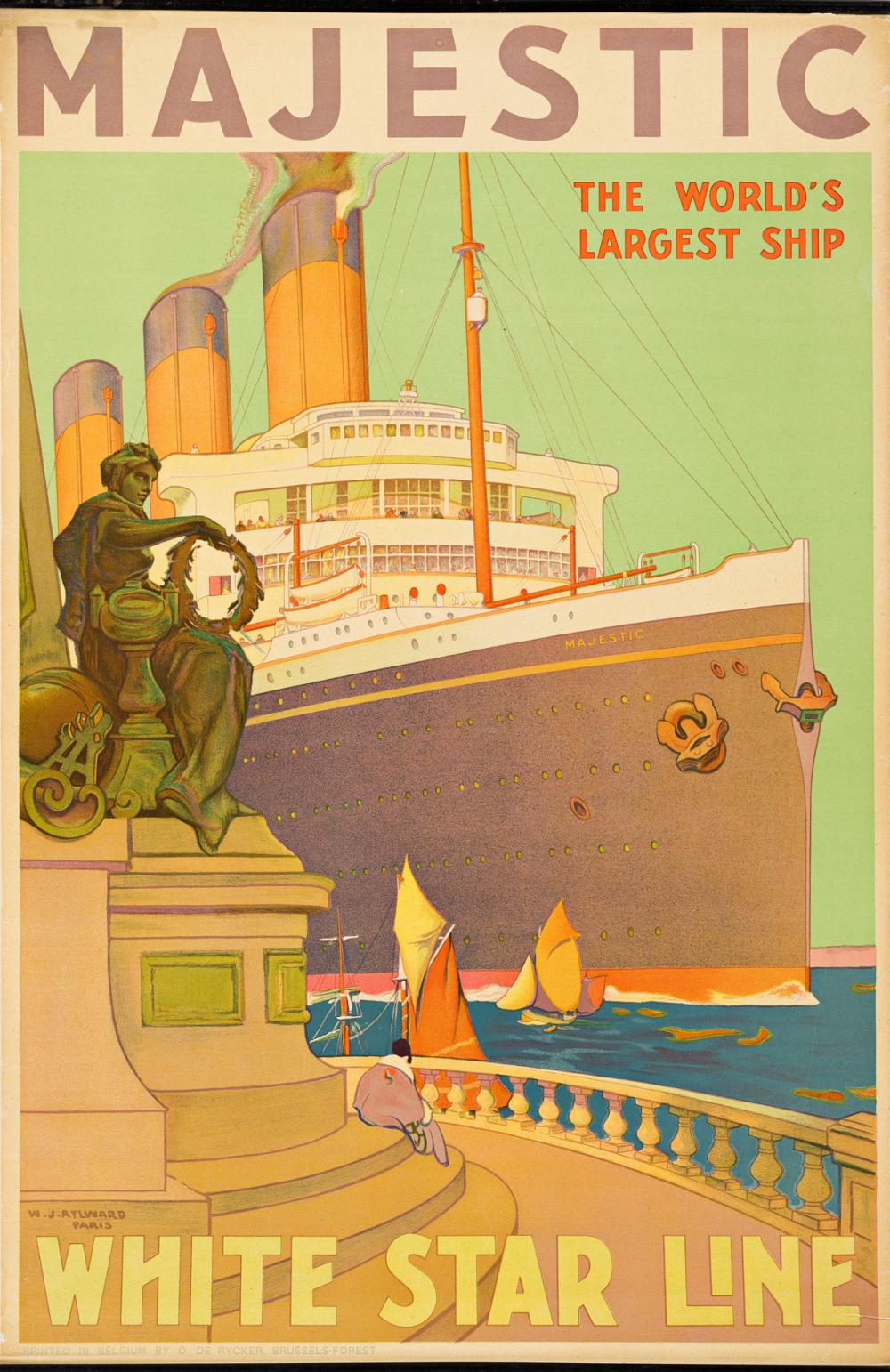 William James Aylward comparable auction result: william james aylward 1875 1958 majestic white star line circa 1932